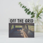 CAMPER-ANHÄNGER VON DEN GRID-POSTKARTEN POSTKARTE (Stehend Vorderseite)