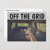 CAMPER-ANHÄNGER VON DEN GRID-POSTKARTEN POSTKARTE (Vorne/Hinten)