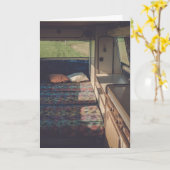 CAMPER-ANHÄNGER VON DER GRID-GEBURTSKARTE KARTE (Gelbe Blume)