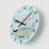 Camper-Anhängeruhr Runde Wanduhr (Winkel)