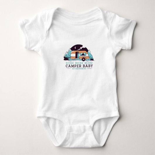 Camper Baby Strampler (Vorderseite)