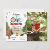 Camper Birthday Foto Einladung (Vorderseite)