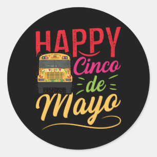 Camper-Busangebot für einen Skoolier Fahrer Runder Aufkleber