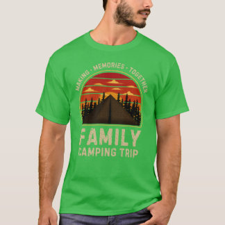 Camper Camp Familie Campingausflug 2024 passendes T-Shirt
