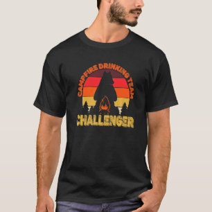 Camper Campfire Drink Team Challenger Camping T-Shirt