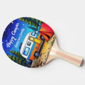 Camper Camping Blue Green Nature Picnic Tischtennis Schläger (Seitenansicht)