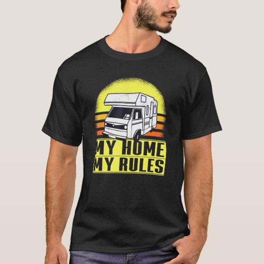 Camper - Camping Caravan - Meine Zuhause Meine Reg T-Shirt (Vorderseite)