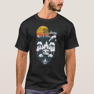 Camper Camping Männer Frauen Retro 70er 80er 90er T-Shirt