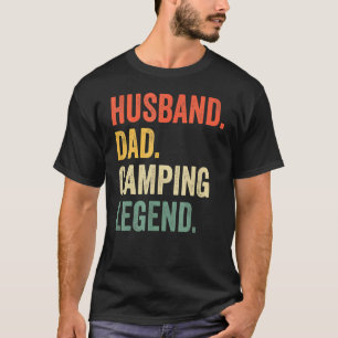 Camper Ehemann Papa Camping-Legende Vintage Vatert T-Shirt