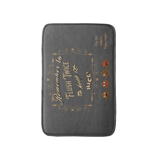 Camper Flush Zweimal Erinnerung Badematte (Vorderseite Vertikal)