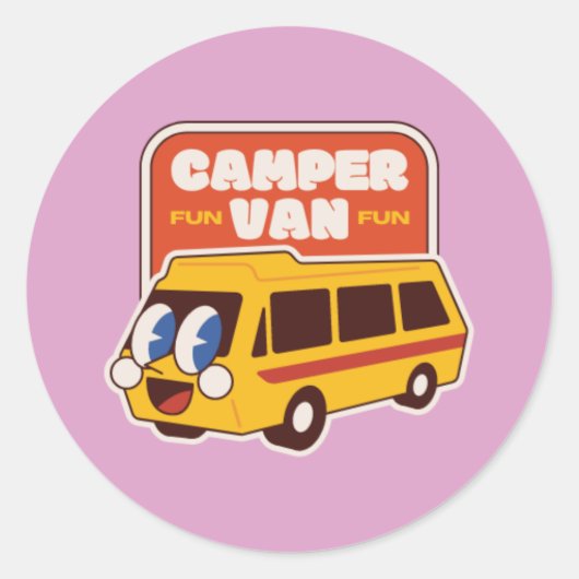 Camper Fun Van Sticker (Vorderseite)