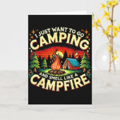 Camper Funny Cute Camng Glamng Campfire Quote Camp Karte (Gelbe Blume)