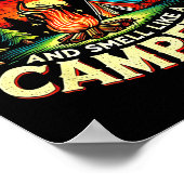 Camper Funny Cute Camng Glamng Campfire Quote Camp Poster (Ecke)