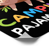 Camper Funny Sleeping Sloth Dies ist mein Camping  Poster (Ecke)