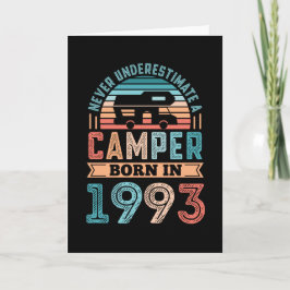 Camper geboren im Jahr 1993 30. Geburtstag Geschen Karte