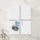 Camper Geburtstag  Geschenkanhänger (Mit Garn)