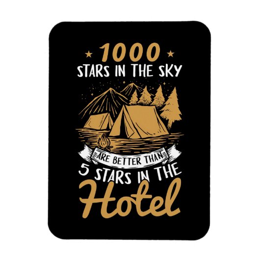 Camper Geschenk 1000 Sterne im Himmel Magnet (Vertikal)