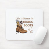 Camper-Geschenk | Das Leben ist besser im Wanderst Mousepad (Mit Mouse)