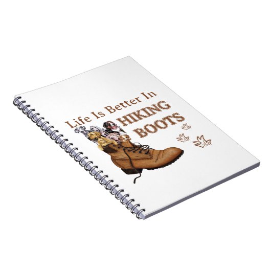 Camper-Geschenk | Das Leben ist besser im Wanderst Notizblock (Rechte Seite)