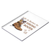 Camper-Geschenk | Das Leben ist besser im Wanderst Notizblock (Linke Seite)