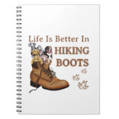Camper-Geschenk | Das Leben ist besser im Wanderst Notizblock (Vorderseite)