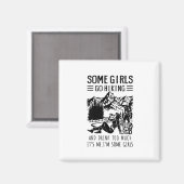 Camper-Geschenk | Einige Mädchen gehen zum Geburts Magnet (Vorderseite/Rückseite)