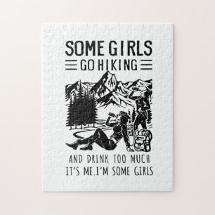 Camper-Geschenk Einige Mädchen gehen zum Geburts Puzzle
