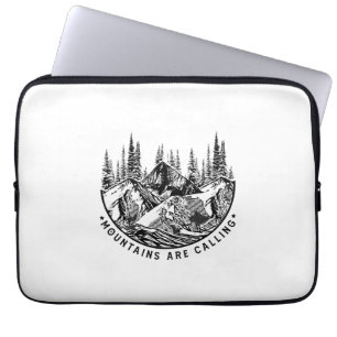 Camper-Geschenk Gebirge rufen Geburtstag an Laptopschutzhülle