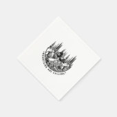 Camper-Geschenk | Gebirge rufen Geburtstag an Serviette (Ecke)
