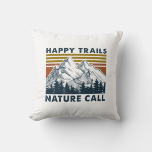 Camper-Geschenk Happy Trails Nature Call Birthda Kissen