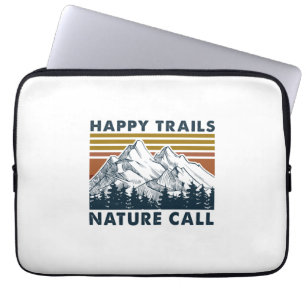 Camper-Geschenk Happy Trails Nature Call Birthda Laptopschutzhülle