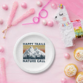 Camper-Geschenk | Happy Trails Nature Call Birthda Pappteller (Party)