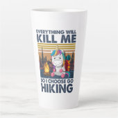 Camper-Geschenk | I Choose Go Wandern Geburtstag Milchtasse (Vorderseite)