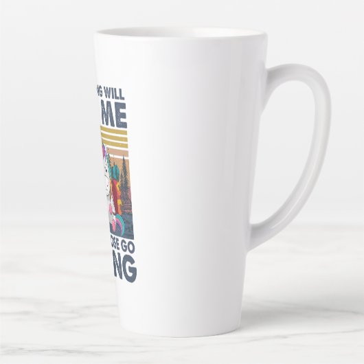 Camper-Geschenk | I Choose Go Wandern Geburtstag Milchtasse (Rechts)