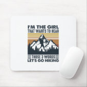 Camper-Geschenk | Ich bin das Gelassen Mädchen zum Mousepad (Mit Mouse)