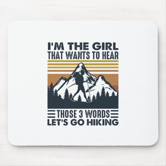 Camper-Geschenk | Ich bin das Gelassen Mädchen zum Mousepad (Vorne)
