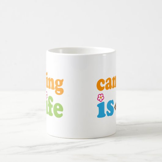 Camper-Geschenk-Mädchen Kaffeetasse (Mittel)