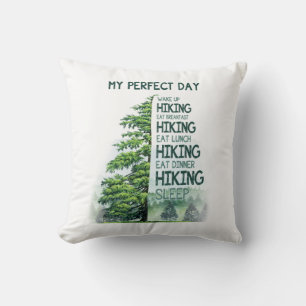 Camper-Geschenk Mein perfekter Tag Wandern Gebur Kissen