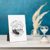 Camper-Geschenk | Morgenkaffee und Bergluft Weihna Fotoplatte (Seite)