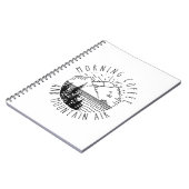 Camper-Geschenk | Morgenkaffee und Bergluft Weihna Notizblock (Linke Seite)