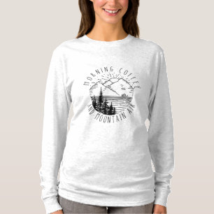 Camper-Geschenk Morgenkaffee und Bergluft Weihna T-Shirt