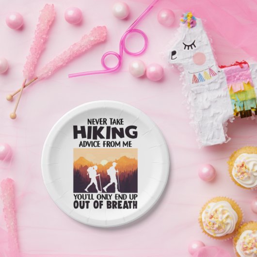 Camper-Geschenk | Nehmen Sie niemals Wanderberatun Pappteller (Party)