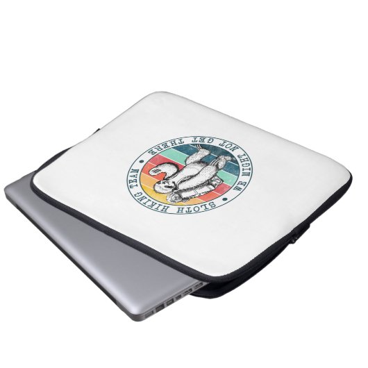 Camper-Geschenk | Sloth Wanderteam Geburtstag Laptopschutzhülle (Vorne Knopf)