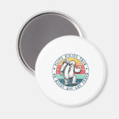 Camper-Geschenk | Sloth Wanderteam Geburtstag Magnet (Vorderseite/Rückseite)