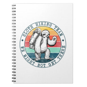 Camper-Geschenk   Sloth Wanderteam Geburtstag Notizblock