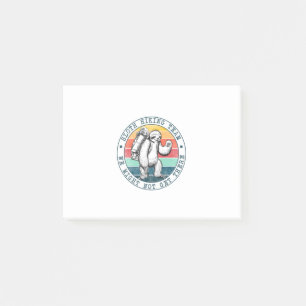Camper-Geschenk Sloth Wanderteam Geburtstag Post-it Klebezettel