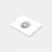 Camper-Geschenk | Sloth Wanderteam Geburtstag Post-it Klebezettel (angewinkelt)