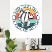 Camper-Geschenk | Sloth Wanderteam Geburtstag Poster (Heimbüro)