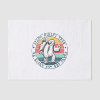 Camper-Geschenk | Sloth Wanderteam Geburtstag Seidenpapier