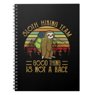 Camper-Geschenk Sloth Wanderteam Gute Dinge Weih Notizblock